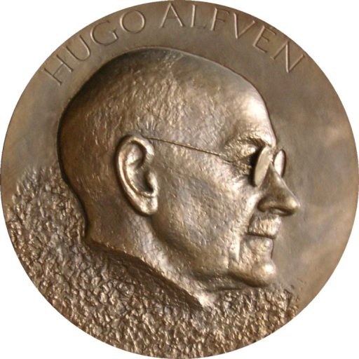 Bronze medal with a profile portrait of the composer Hugo Alfvén